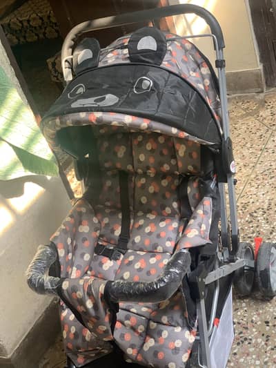 New baby pram black colour