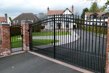 Wrought and cast iron work-gates railing-customized CNC designs