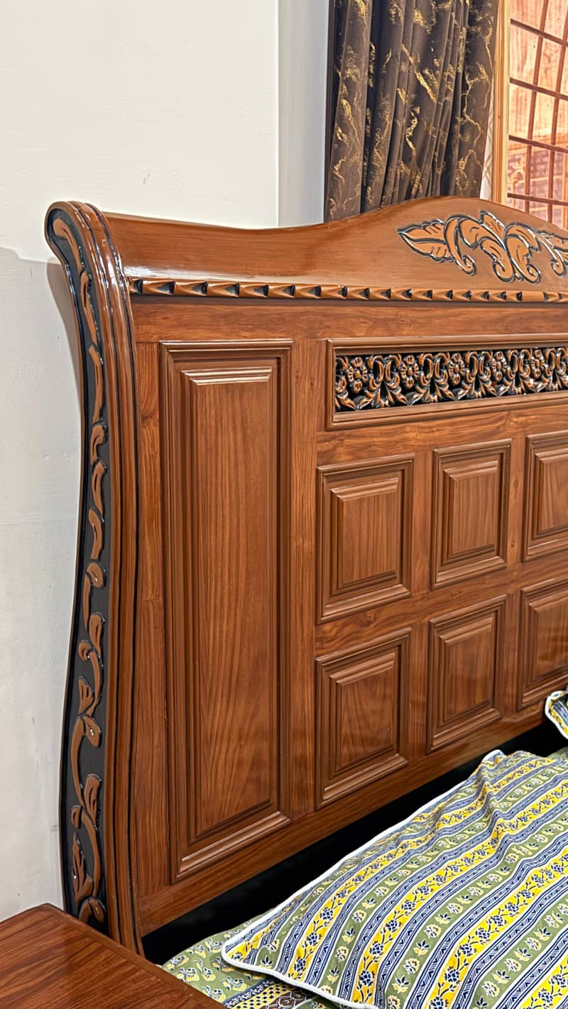 King size bed and side table 1