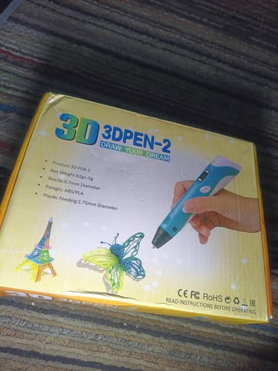 3d Pen with filament.