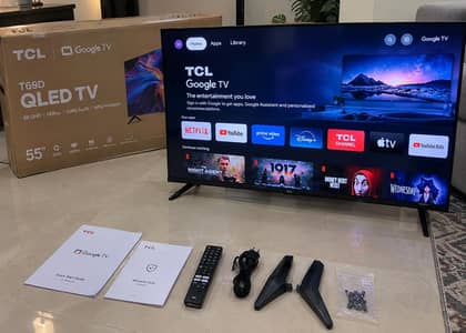 TCL T69D 55" QLED 4K Google TV | Brand New Box Pack | Original