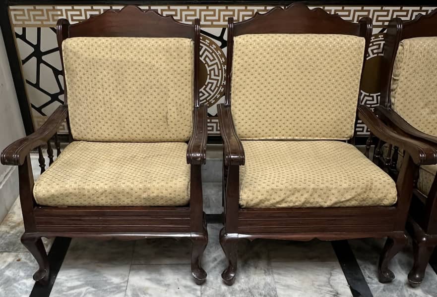 Sofa Set Wood 2