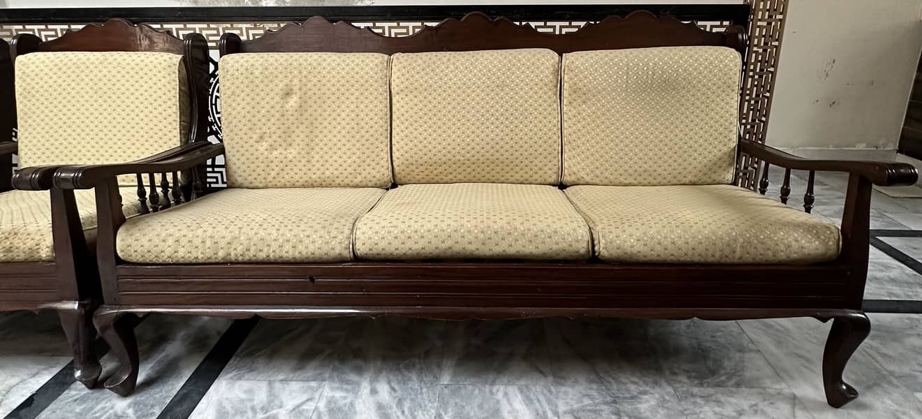 Sofa Set Wood 3