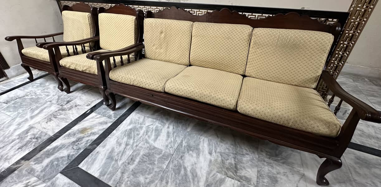 Sofa Set Wood 4
