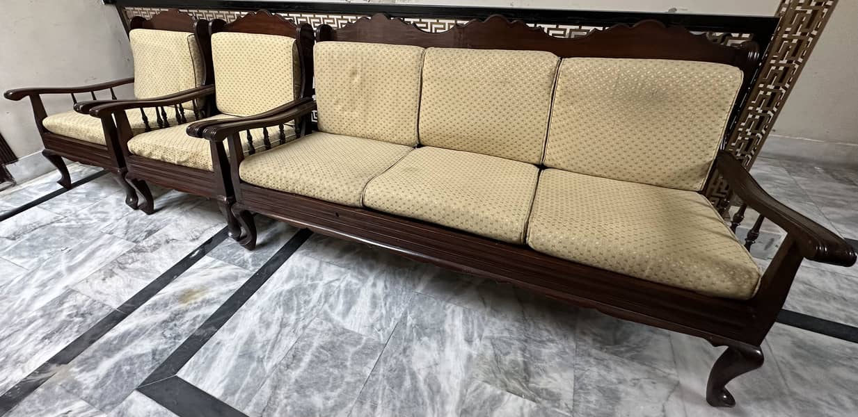 Sofa Set Wood 5