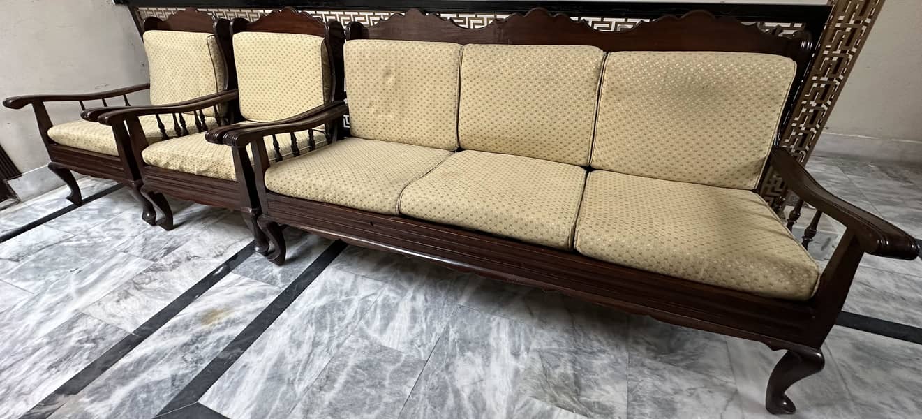Sofa Set Wood 6