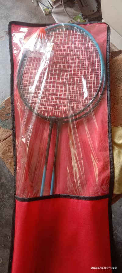 Racket shuttle. Chiri chakka. Badminton for boys.