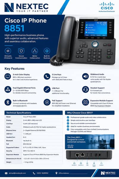 Cisco ipphone 8851