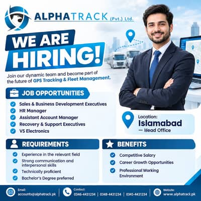 Hiring Sales, HR & Accounts Staff || Office Job || Job in Islamabad
