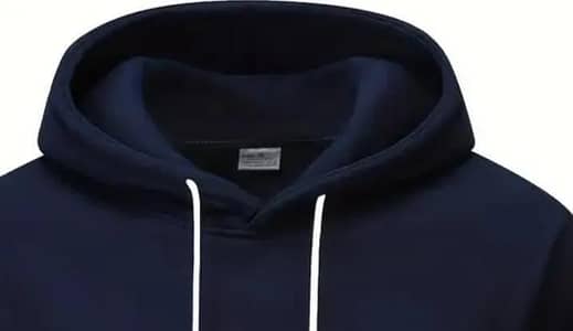 man color block fleece hoodies  blue white black