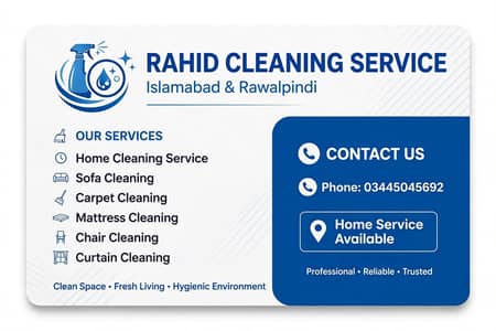 Professional Sofa Carpet Cleaning Service Islamabad - Rahid Ali