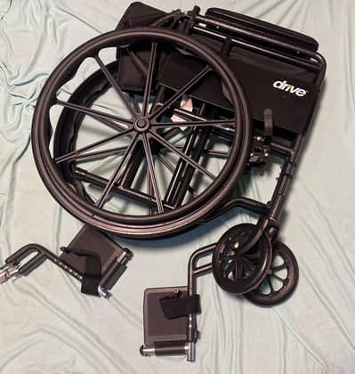 Drive Silver Sport 1 Wheelchair 18 Inch - USA Imported -