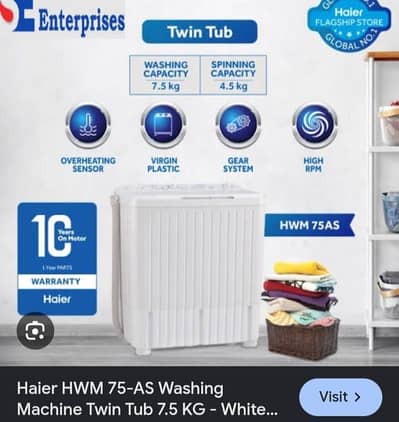 haier double washing machine 10 years warranty Discount upto 40%OFF