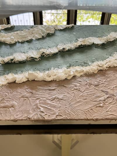 Made with acrylic panits