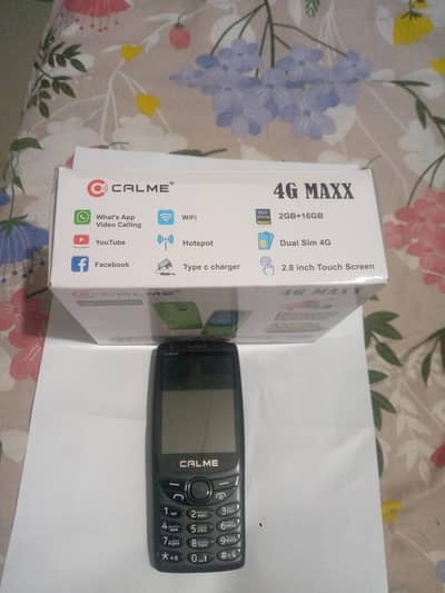 CALME 4G MAXX -10/10 Condition -With Box Charger + Warranty card