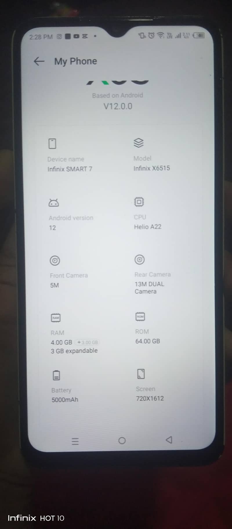 Infinix Smart 7 6