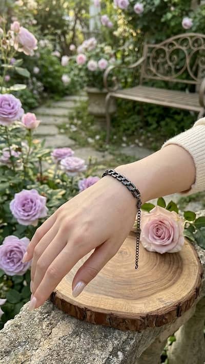 Braclate in grey for girl