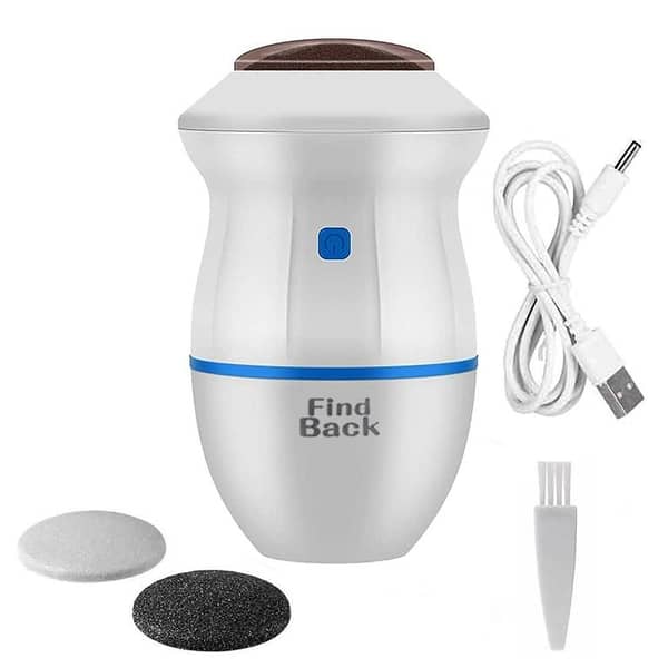 Legacy Deals Rechargeable Electric Foot Callus Remover with Vacuum Cleaner | Dual Speed Foot File Grinder for Dead Skin Removal | Pedicure Foot Spa Exfoliator for Dry Cracked Heels | USB Charging Hard Skin Remover Tool for Men & Women