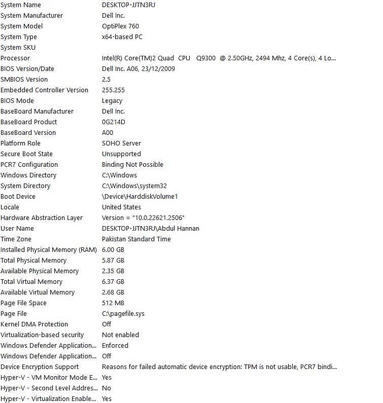 Dell Optiplex 760 PC 5