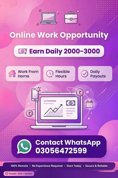 Online Work From Home Jobs – Flexible Hours | Daily Tasks
