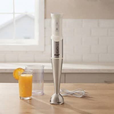 *RAF R. 3016 Hand Blender – 400W, 4-Blade Stainless