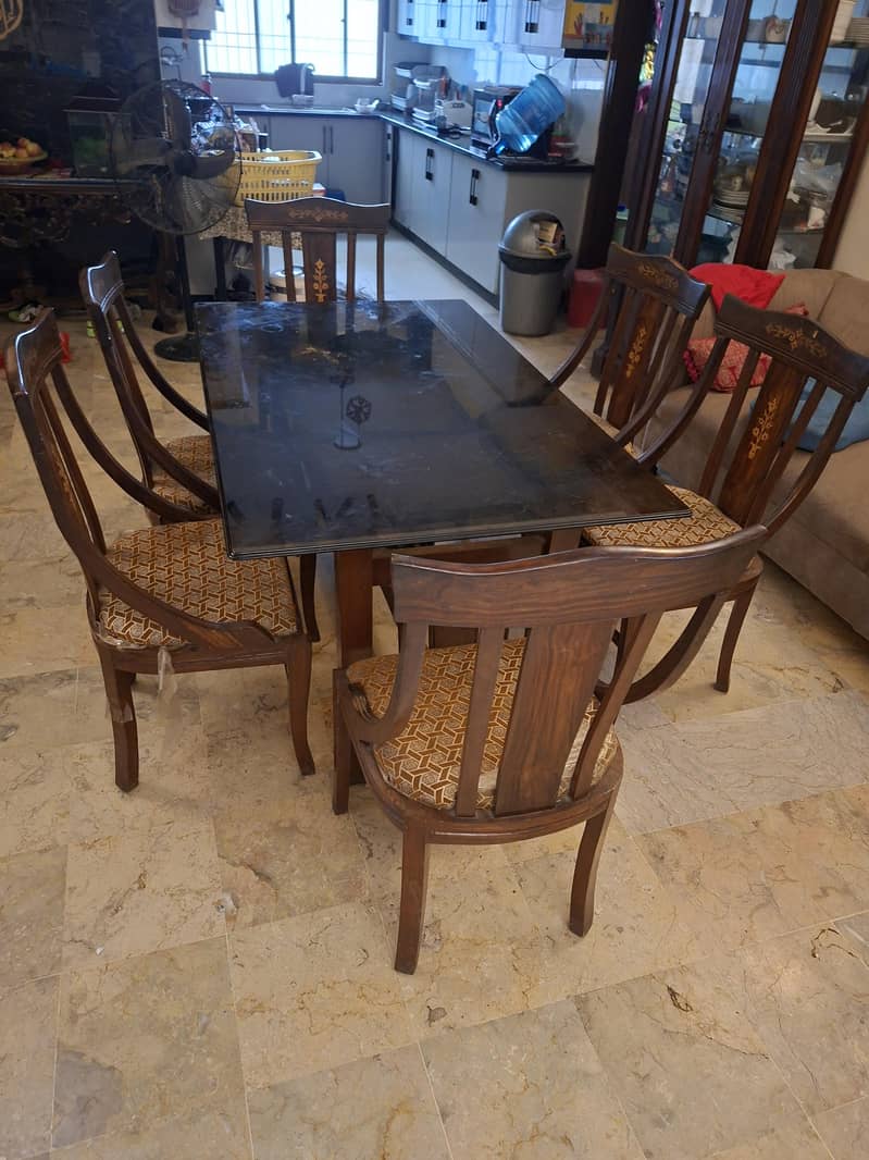 dining table with 6 chairs 1
