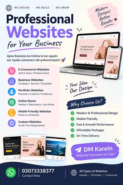 Professional Website & E-Commerce Website Development
