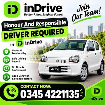 Indrive Careem driver required for full shift. experienced person