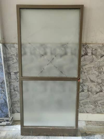 heavy Duty Iron and Glass Door