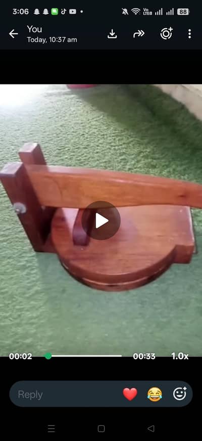 WOODEN ROTI MAKER
