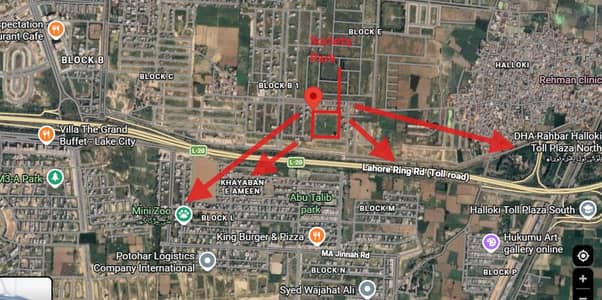 Prime Location 10 Marla Residential Plot | Near Gate & Fully Develop