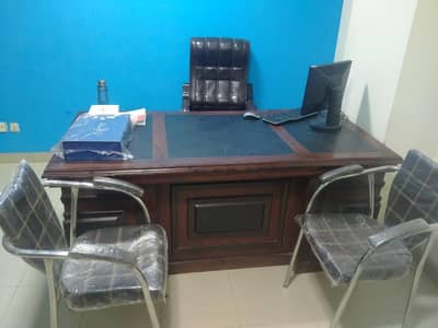 wooden office table is for sale