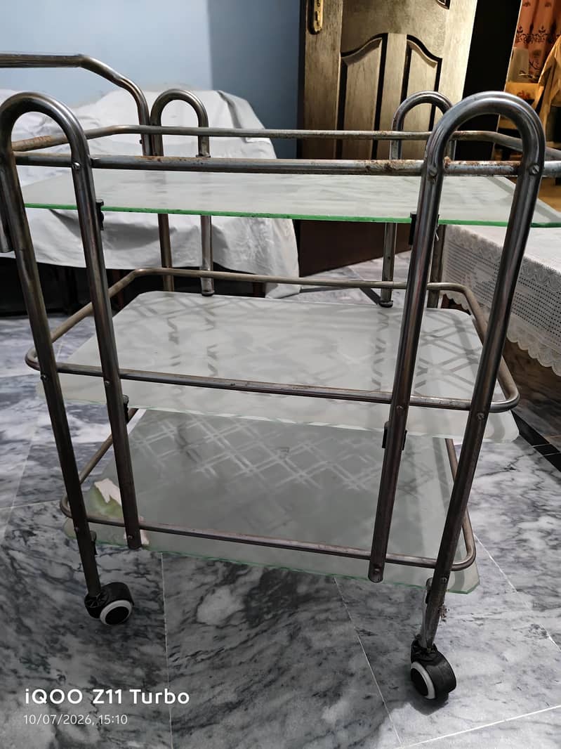 Kitchen Serving Tea Trolley moveable 0