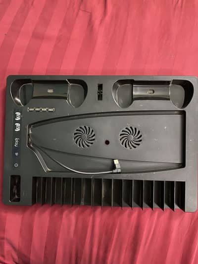 iPlay PlayStation 5 Stand with Cooling Fans and Controller Charger