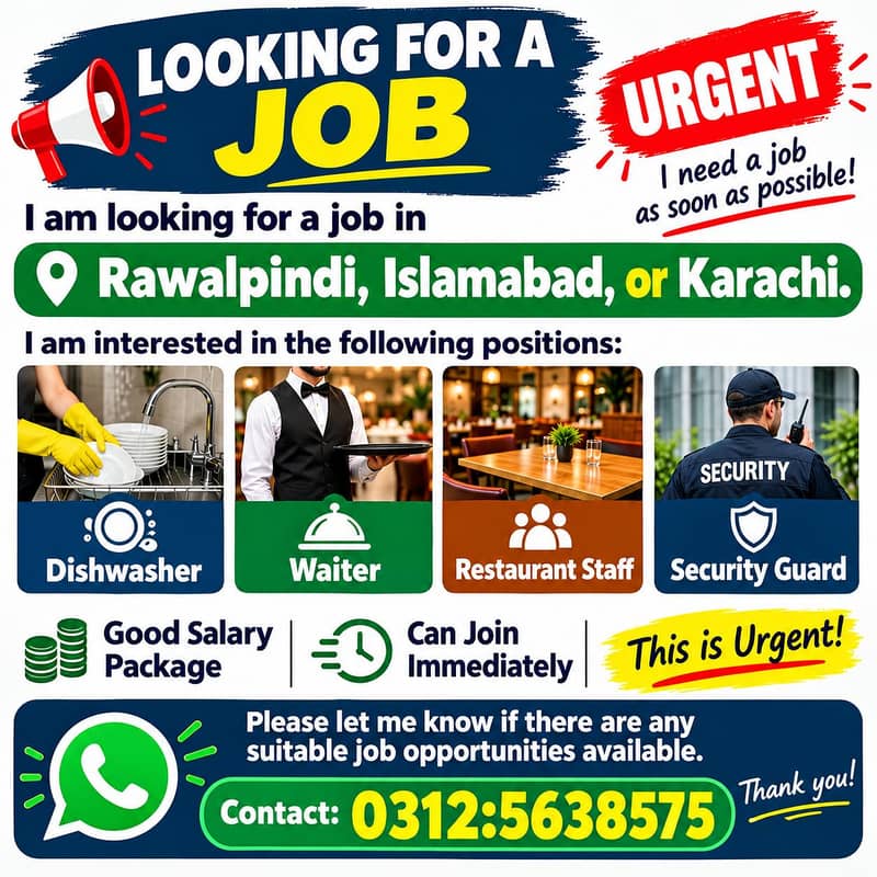 NEED JOB 0