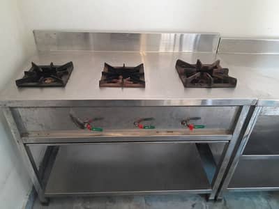stainless steel burners table ect