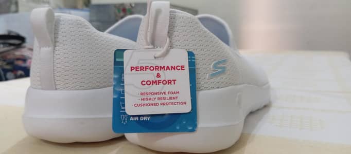 Urgent Sale: Original Skechers Slip-On | White & Blue | Size 40
