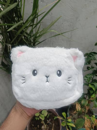 Cute White Cat Plushie | Soft Teddy Toy