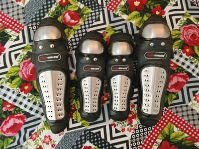 Knee and elbow pads for safety on bikes