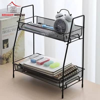 Smart 2-Tier Kitchen Storage Rack | Strong & Stylish Organizer