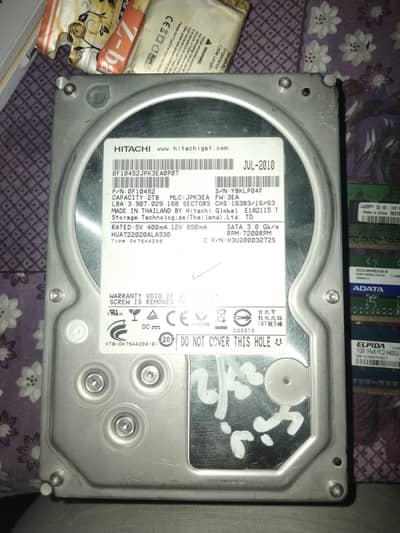 HITACHI 2 TB HARD DRIVE