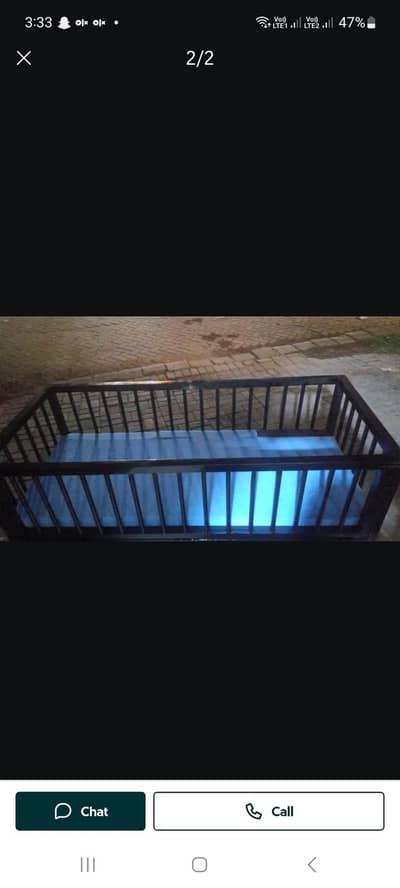 Iron baby cot