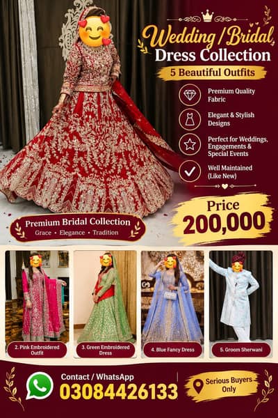 Title:  Premium  Bridal Lehenga – Designer Wedding Dress