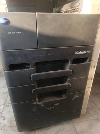 konica minolta bizhub 223 all try good working printer ka bi Kam karti