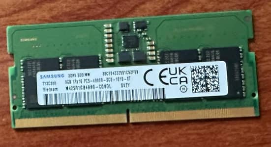 Samsung 8GB DDR5 4800MHz Laptop RAM 1Rx16 SO-DIMM