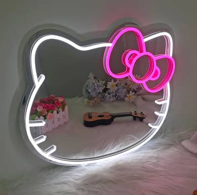 NEON SIGN AND MIRRORS
