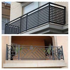 Railing-Terrace- Balcony Grills- Laser Cut Designs- Decorative Panels
