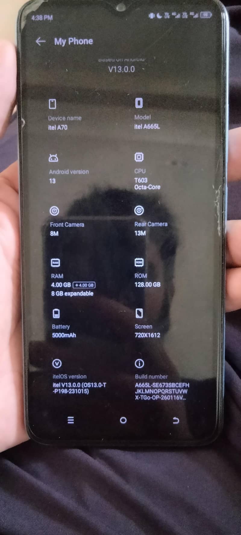 Itel A70 5