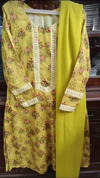 3 piece stitched lawn dress for sale