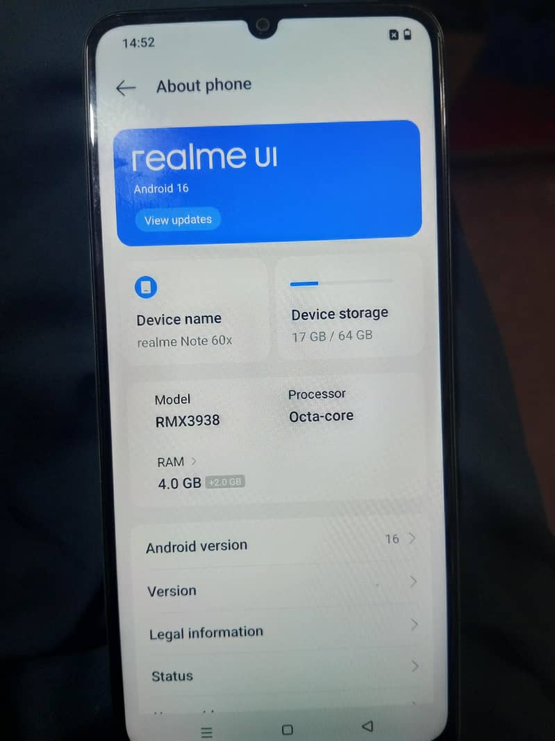 Realme Note 60x 0